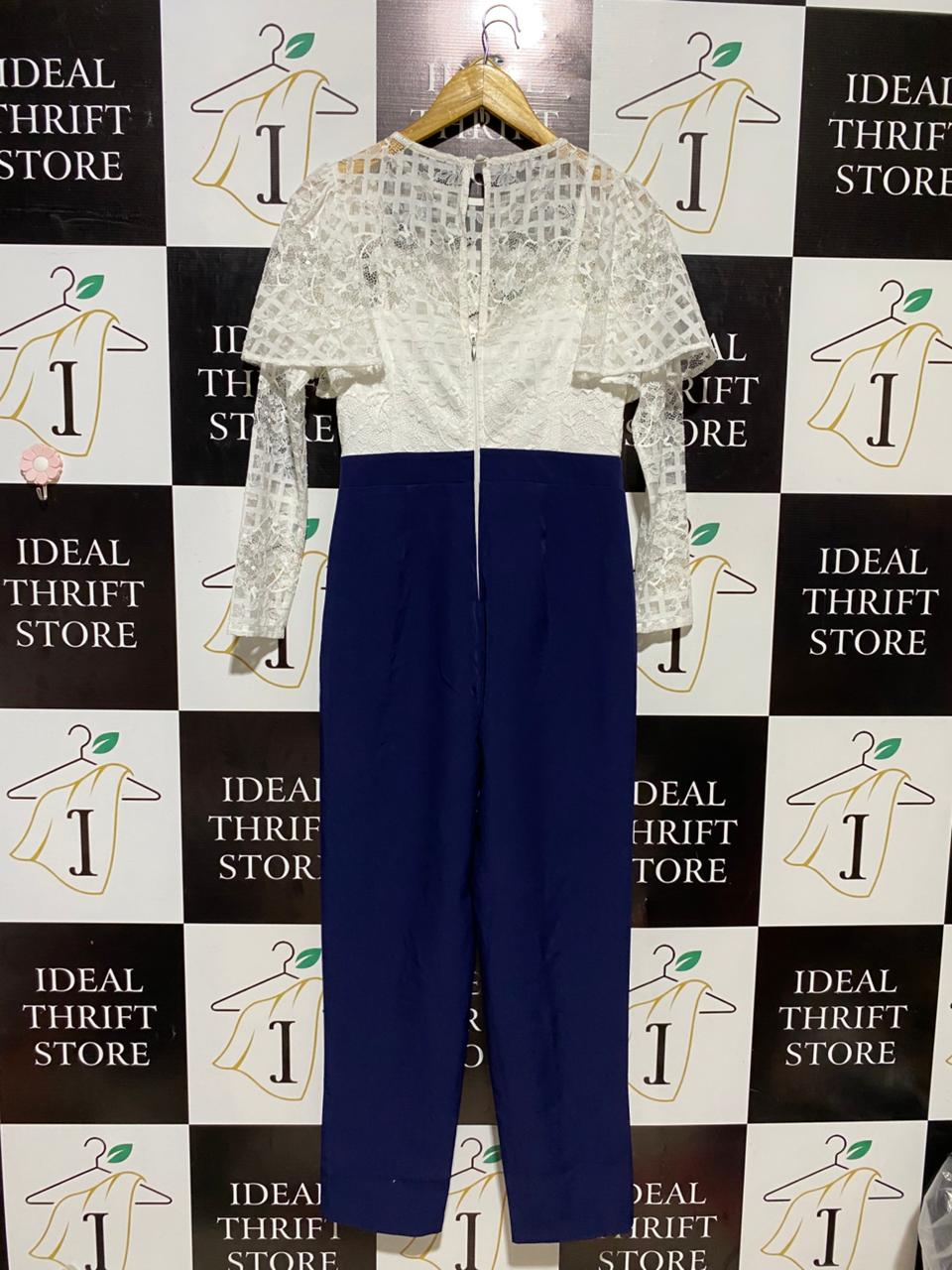 PAPER DOLLS |S| BUST 15| B21| ELEGANT LACE OVERLAY JUMPSUIT WITH NAVY TROUSERS