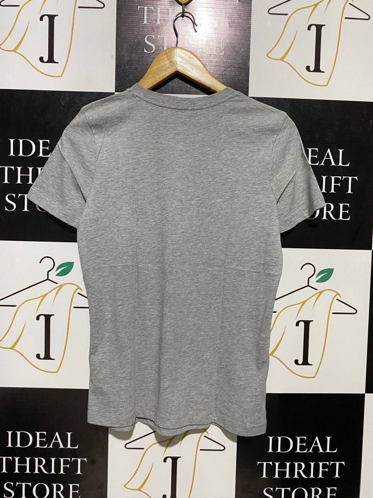 TOMMY HIFIGER |XS| BUST 18| C2| GREY EMBROIDERED LOGO T-SHIRT