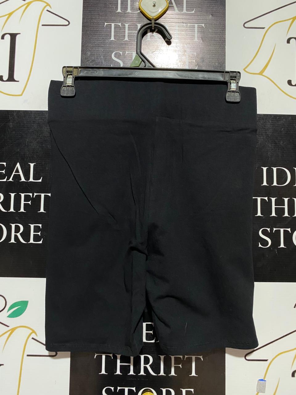 DISNEP |M| WAIST 28| B22| BAMBI WOMEN'S HIGH-WAISTED BLACK CYCLING SHORTS