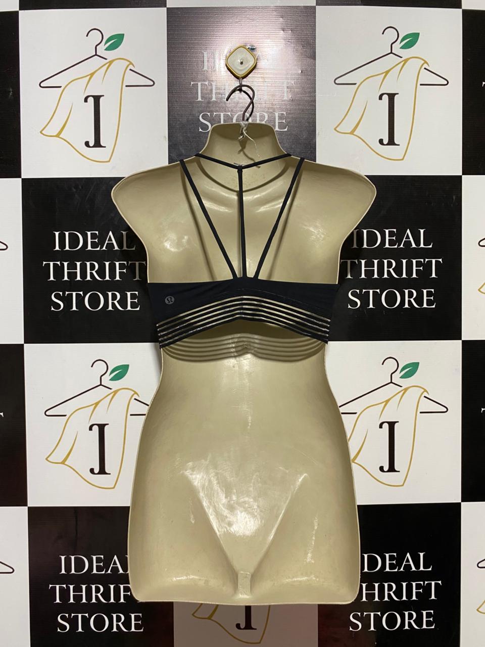 LULULEMON |XS| BUST 13| ECLIPSE BRA IN BLACK