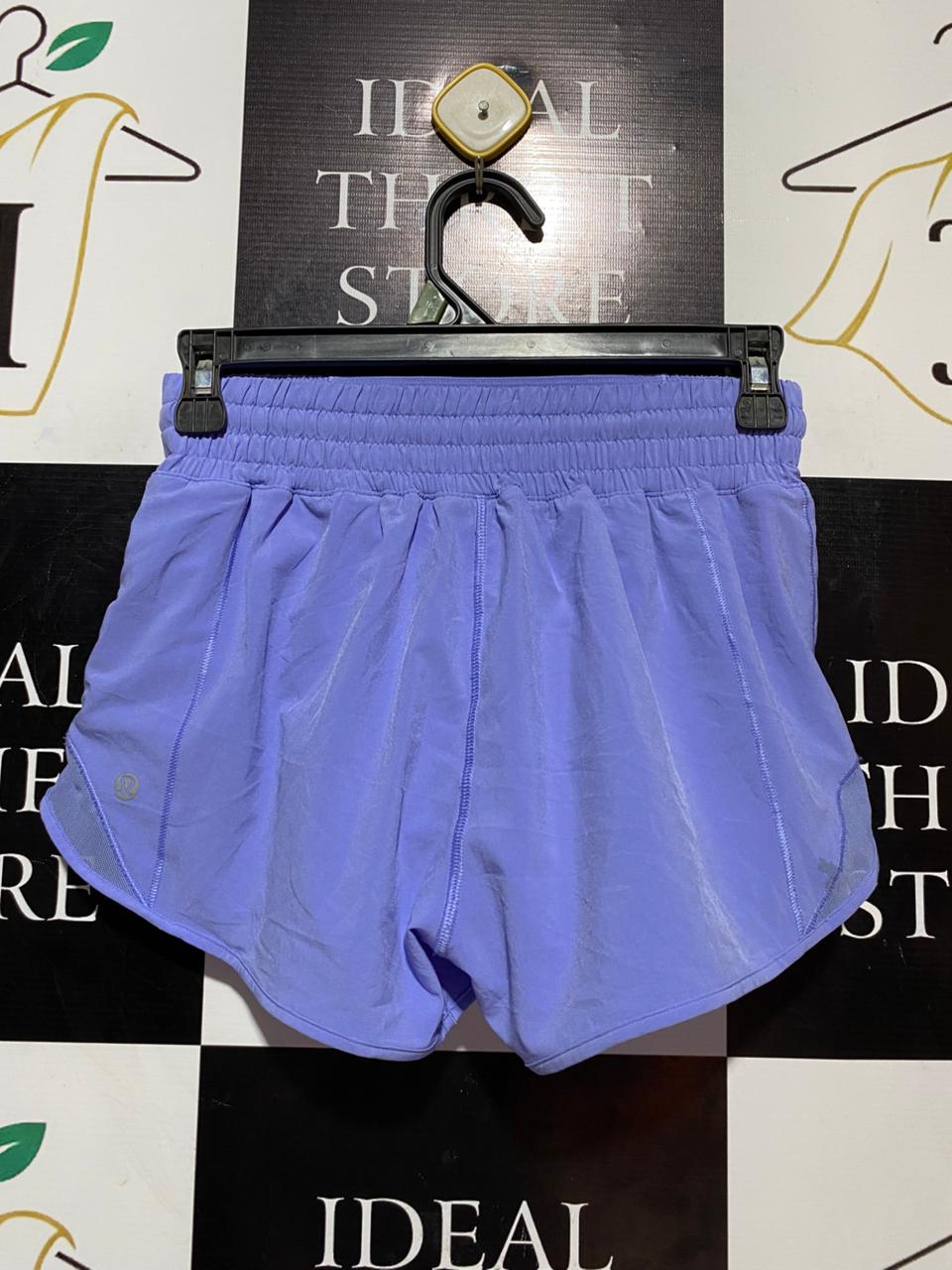 LULULEMON |S| BUST 26| TRACK THAT HIGH-RISE SHORT 3" - PERIWINKLE / WILD INDIGO