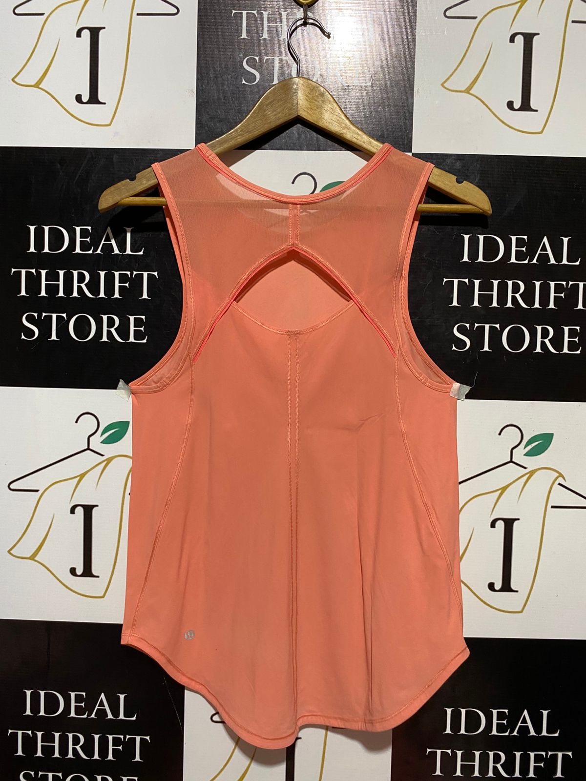 LULULEMON |S| BUST 16| SCULPT TANK TOP – PEACH CORAL ACTIVEWEAR