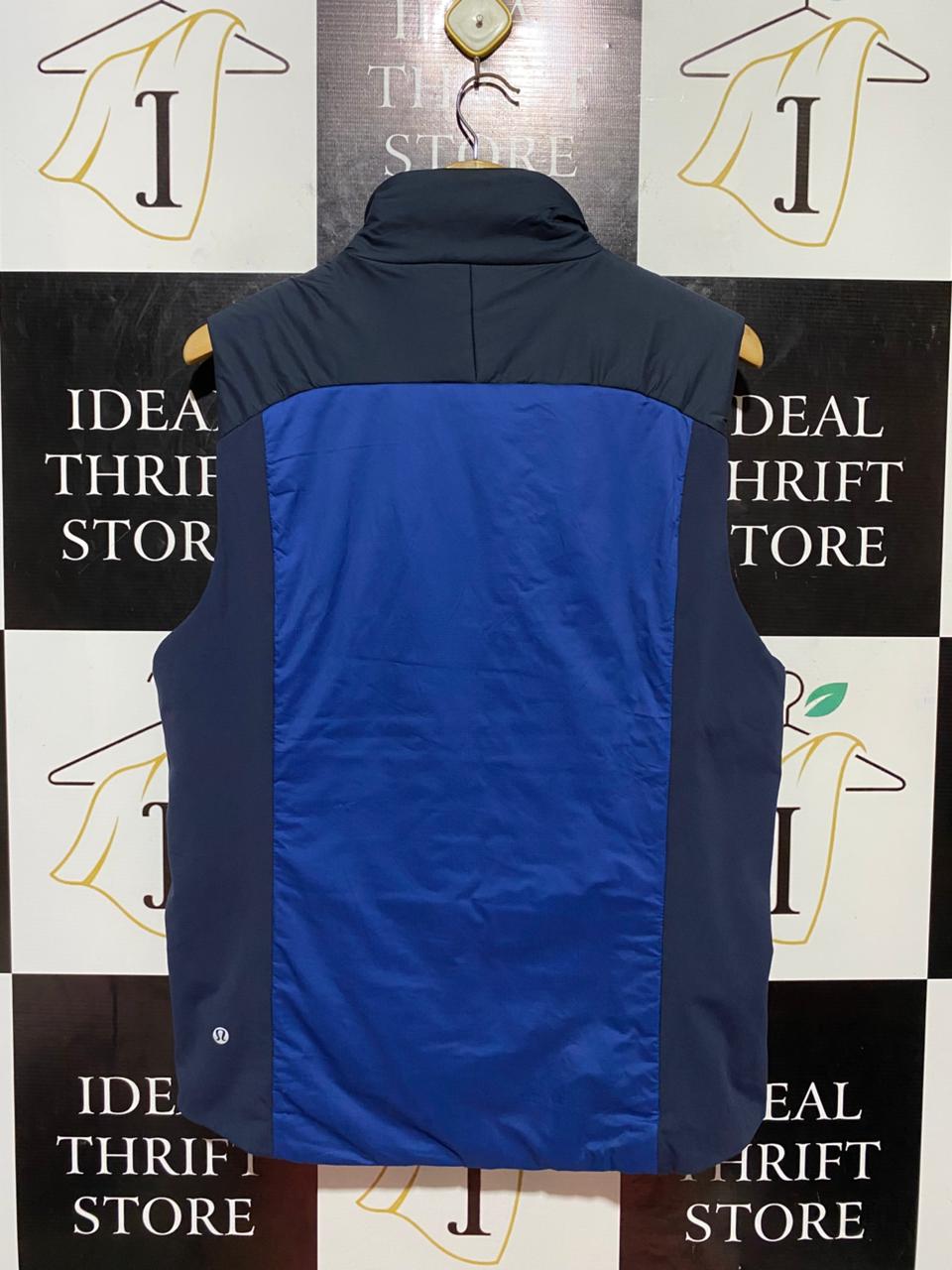 LULULEMON |L| BUST 21| DOWN FOR IT ALL VEST – CERULEAN BLUE & NAVY ACTIVEWEAR