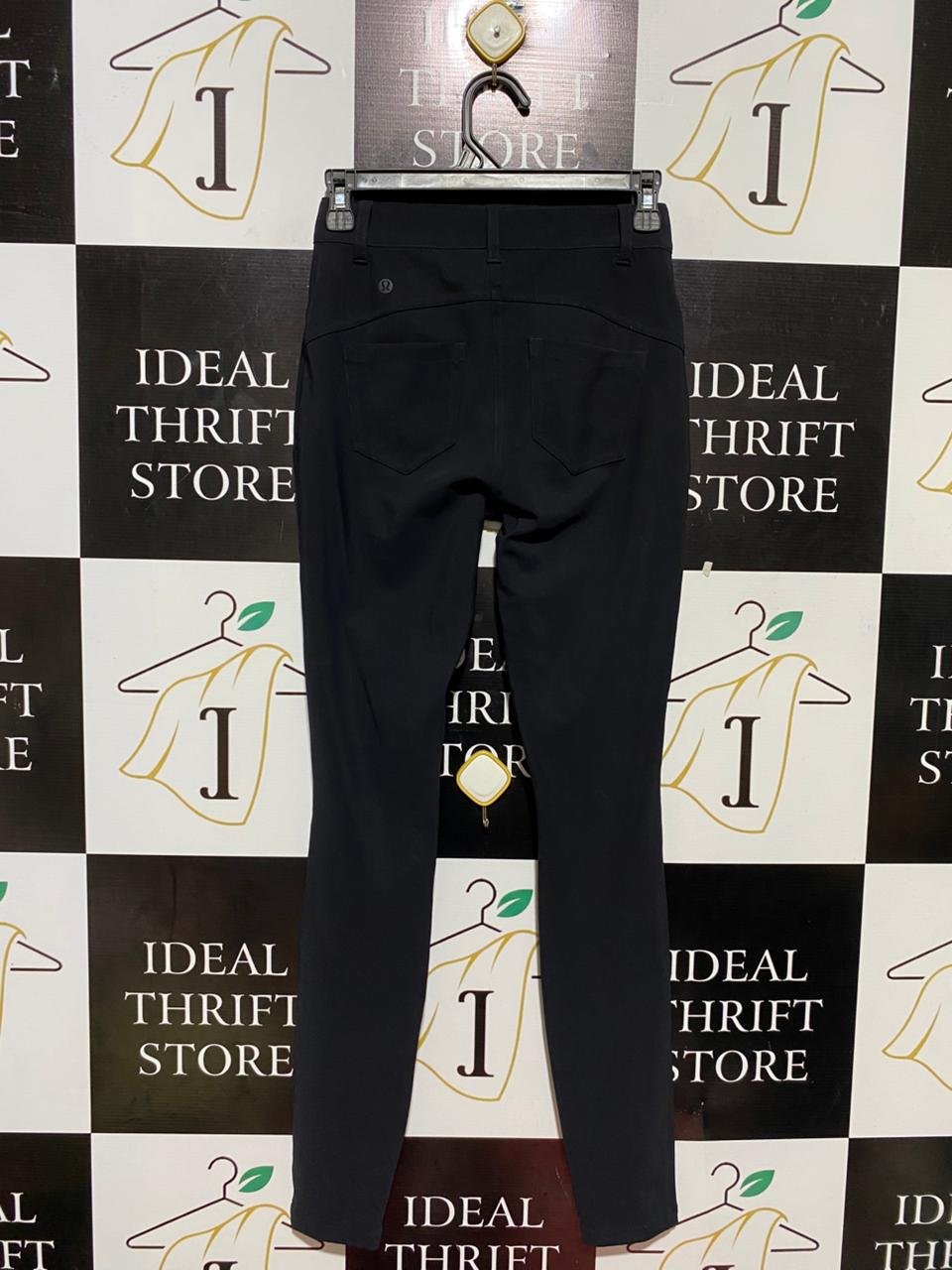 LULULEMON | XS| WAIST 24| CITY SLEEK 5 POCKET HIGH-RISE PANT BLACK