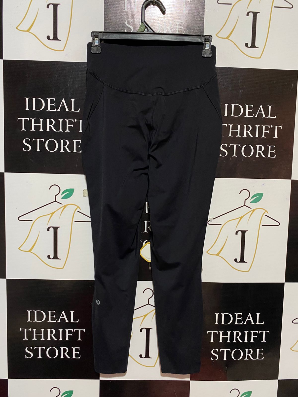 LULULEMON | S| WAIST 26| PREMIUM HIGH-WAISTED BLACK JOGGERS WITH TEXTURED FINISH