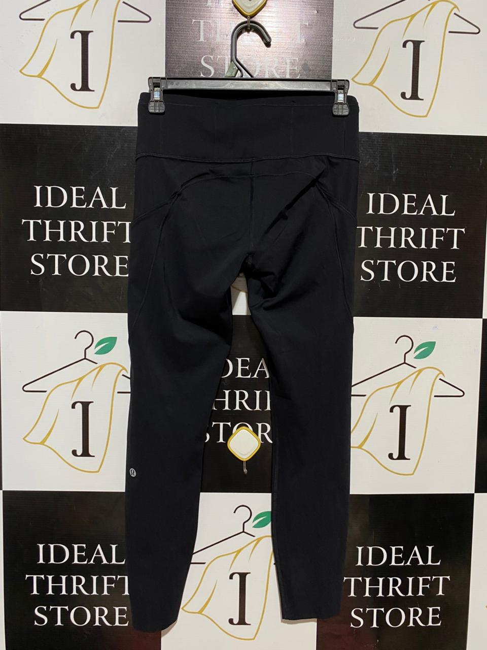 LULULEMON | S| WAIST 26| HIGH-RISE FAST AND FREE POCKET LEGGINGS – CLASSIC BLACK WITH REFLECTIVE TRIM