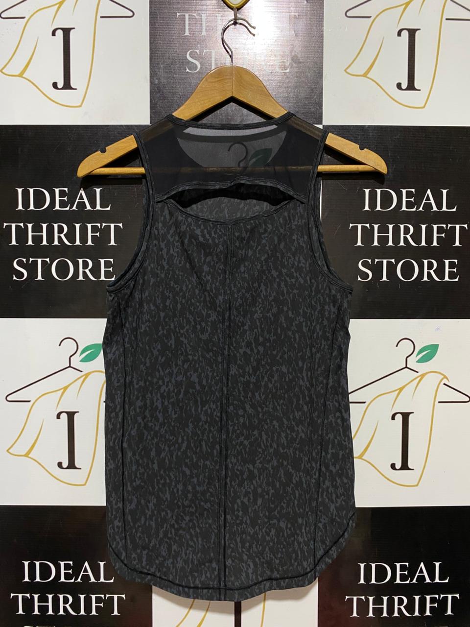 LULULEMON |S| BUST 16| SCULPT TANK TOP - LEOPARD CAMO DEEP COAL