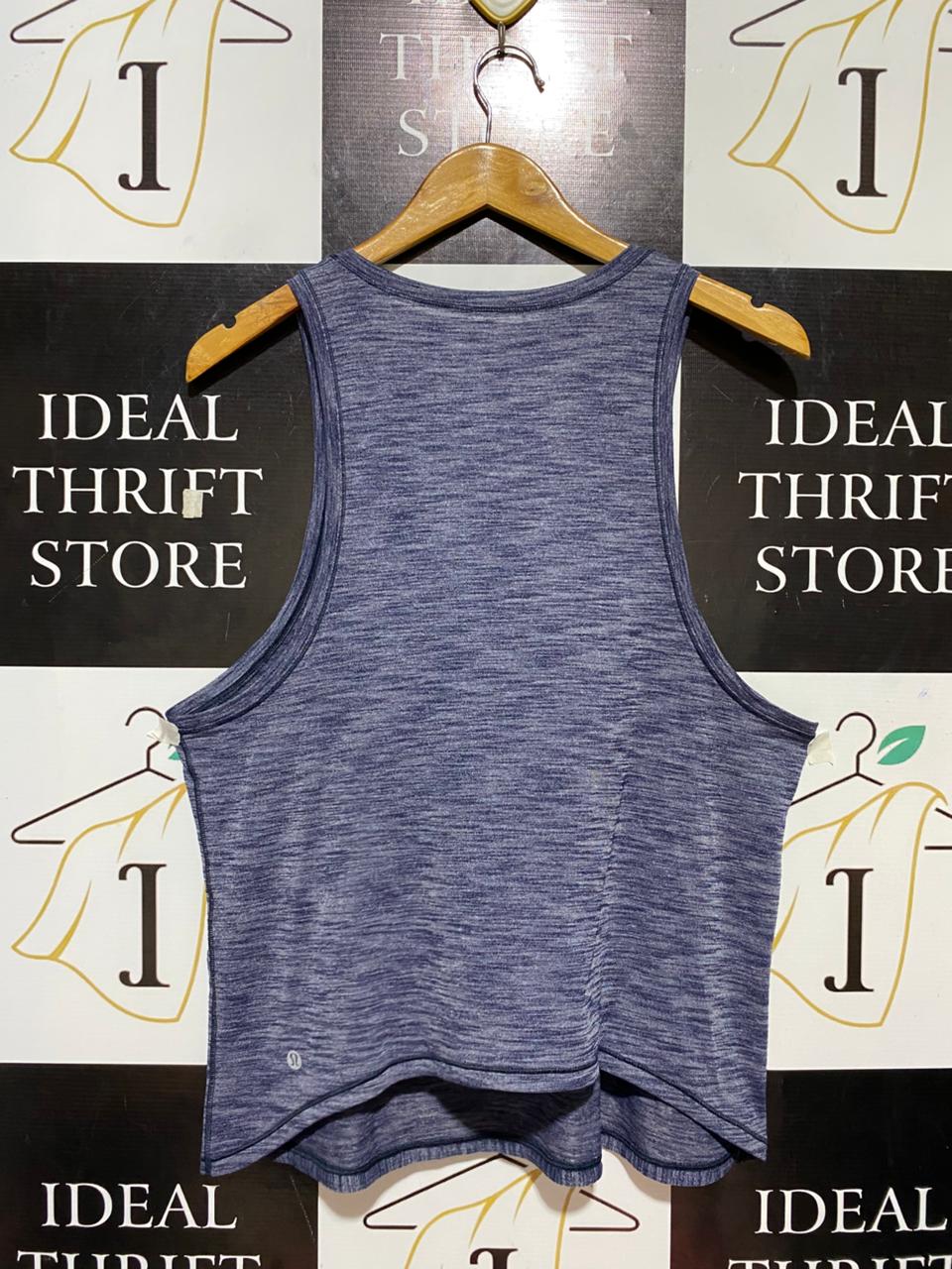LULULEMON |L| BUST 19| TRAIN TO BE TANK TOP - NAVY BLUE SPACE DYE