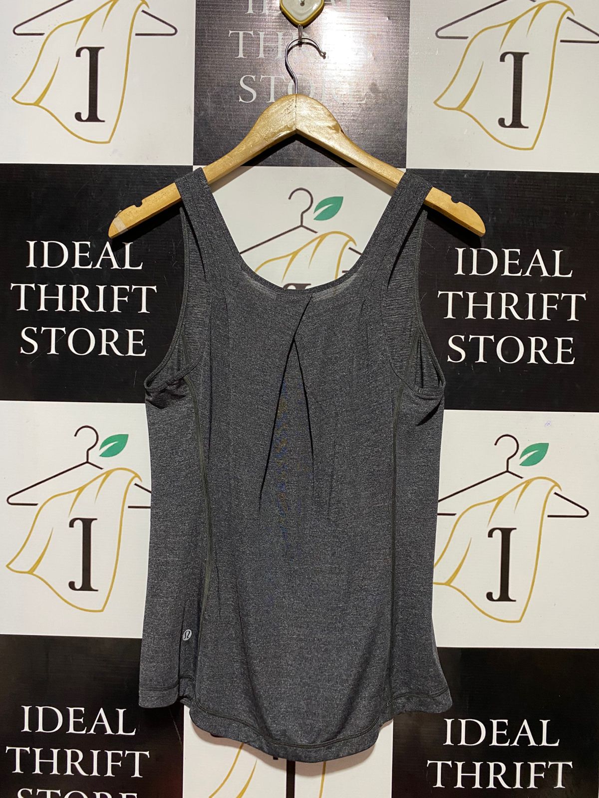 LULULEMON |S| BUST 16| PREMIUM TEXTURED PERFORMANCE TANK – CHARCOAL HEATHER