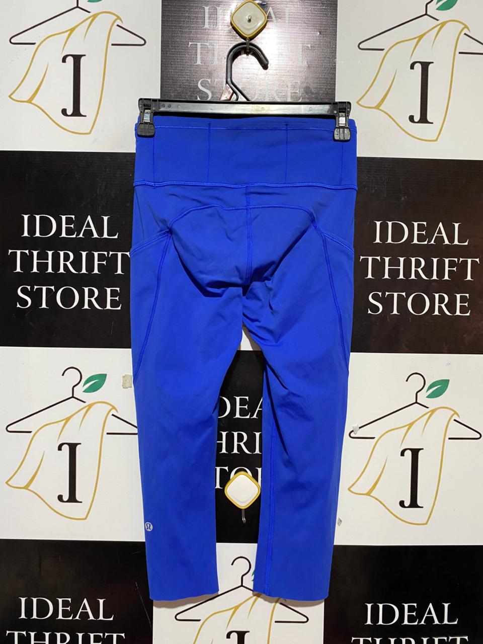 LULULEMON |XS| WAIST 24| FAST AND FREE HIGH-RISE CROP 23" IN SYMPHONY BLUE