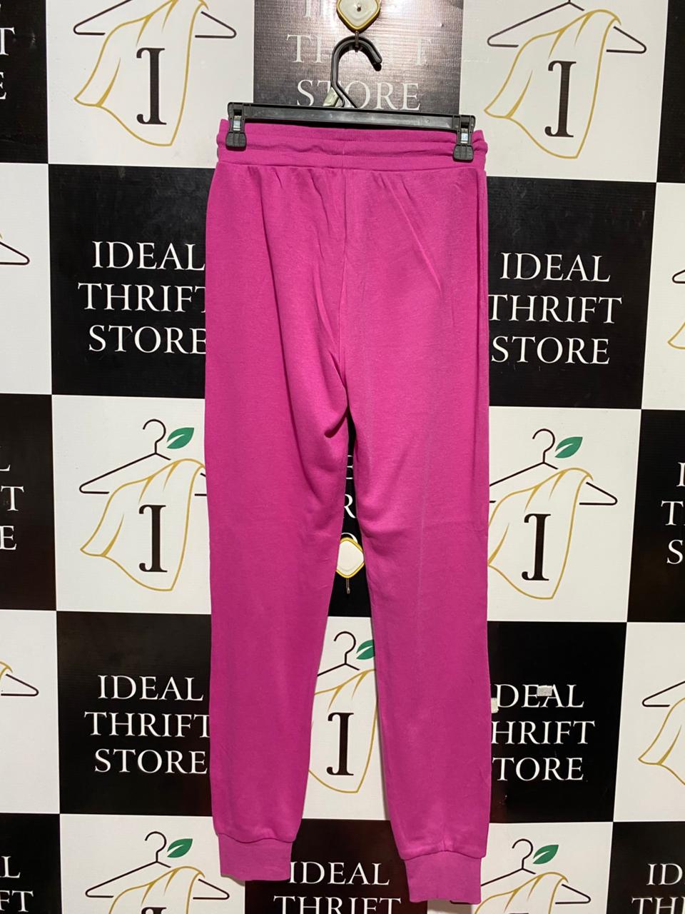 PRIMARK CARES |XS| WAIST 26| B23| VIBRANT MAGENTA PINK TAPERED JOGGER PANTS