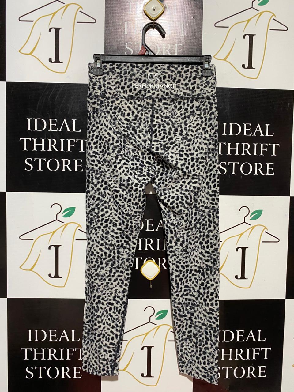CALVIN KLEIN |S| WAIST 26| B24| PREMIUM LEOPARD PRINT ACTIVEWEAR LEGGINGS - HIGH-PERFORMANCE TRAINING TIGHTS