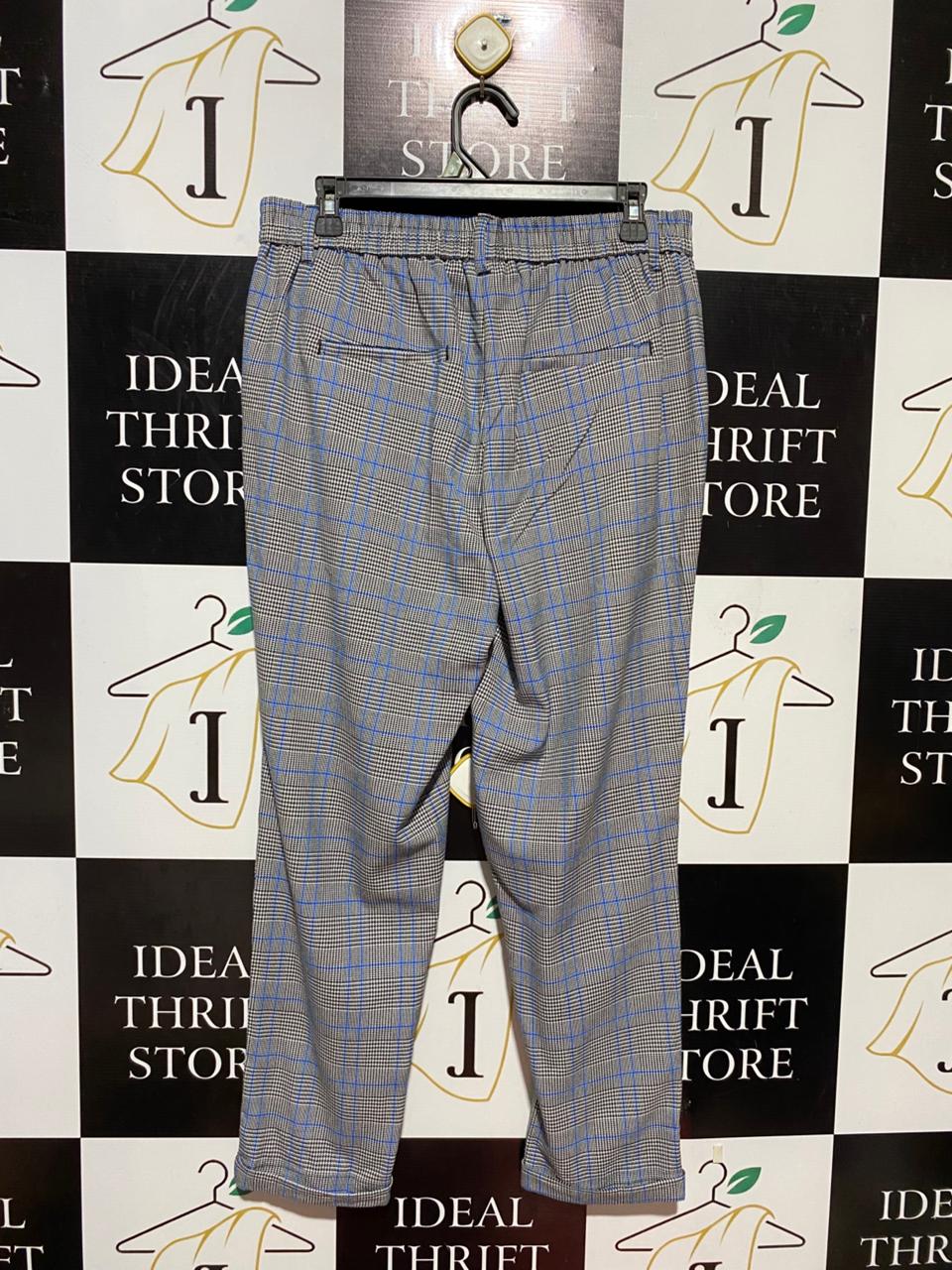 ESMARA |XL| WAIST 32| B24| PREMIUM GLEN CHECK TROUSERS - TAILORED SLIM-FIT APPAREL