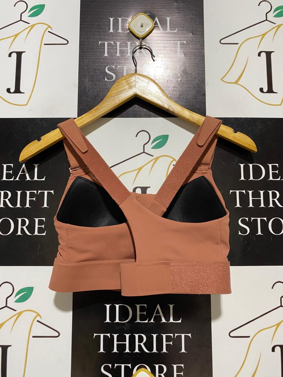|L| BUST 14| C1| HIGH-IMPACT ZIP-FRONT SPORTS BRA