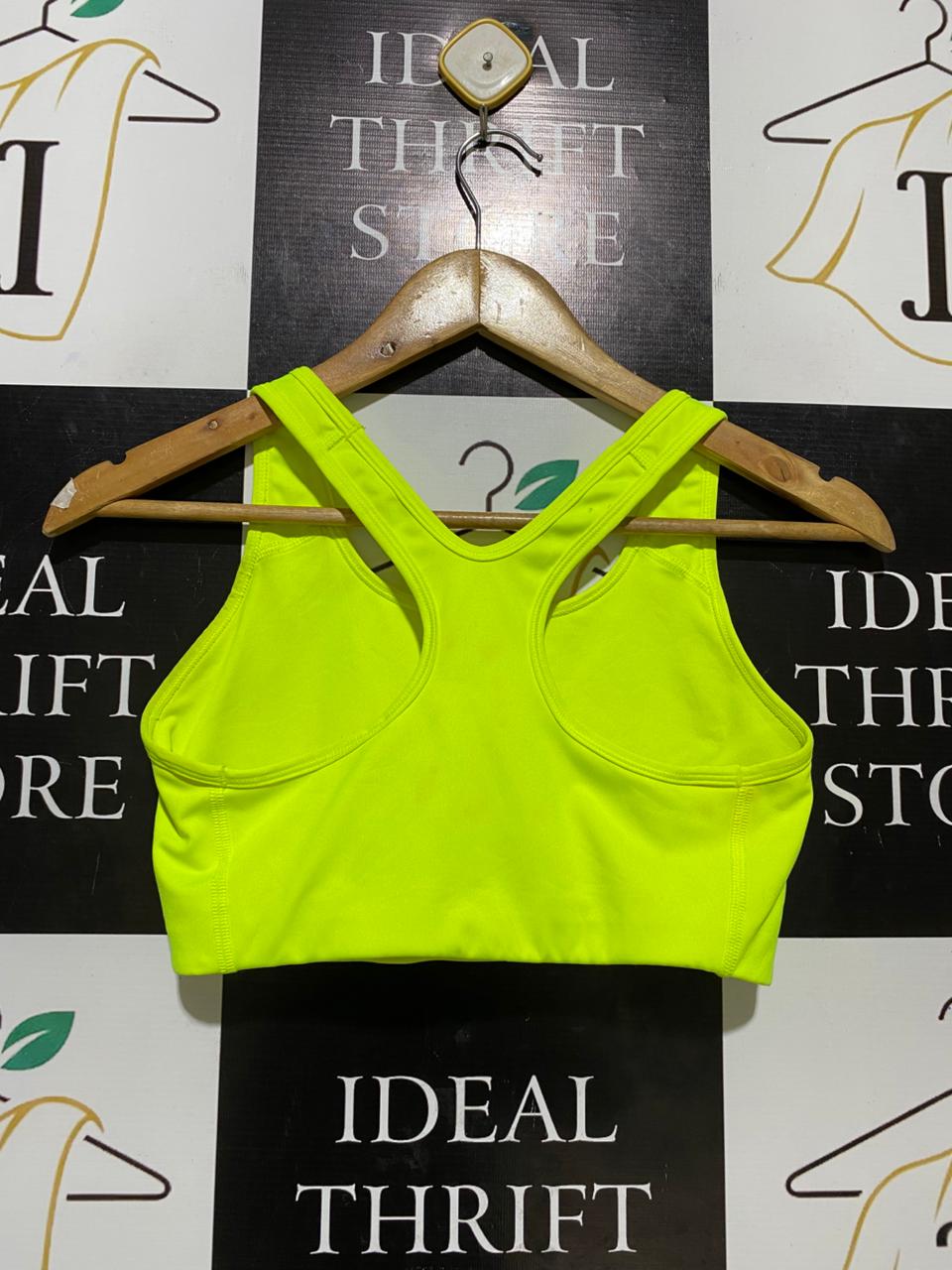 NIKE |M| BUST 14| C1| DRI-FIT NEON LIME SPORTS BRA