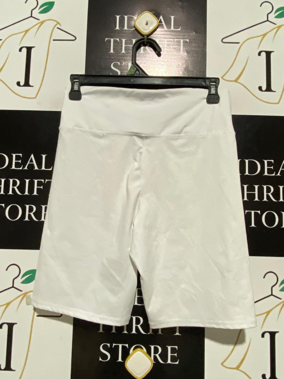 FACTORIE |S| WAIST 26| B25| WOMEN'S HIGH-RISE BIKER SHORTS – ARCTIC WHITE