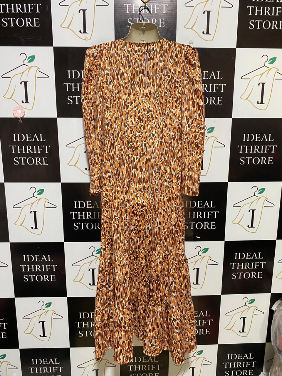 GIRLS ON FILM |M| BUST 18| B27| ANIMAL ABSTRACT PRINT MAXI DUSTER CARDIGAN KIMONO