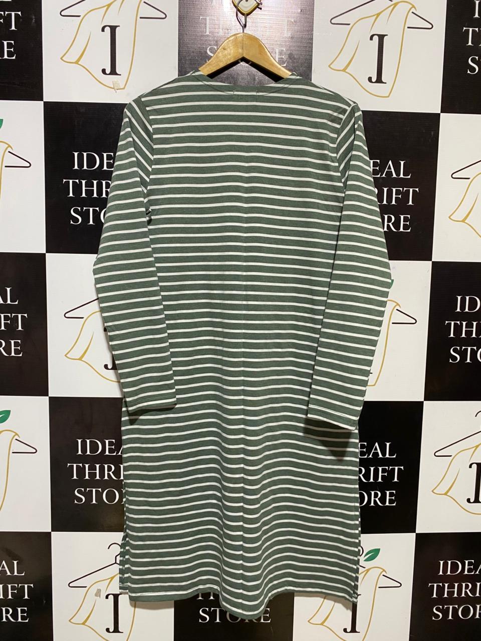 VINE APPAREL |M/L| BUST 20| B26| STRIPED LONGINE CARDIGAN