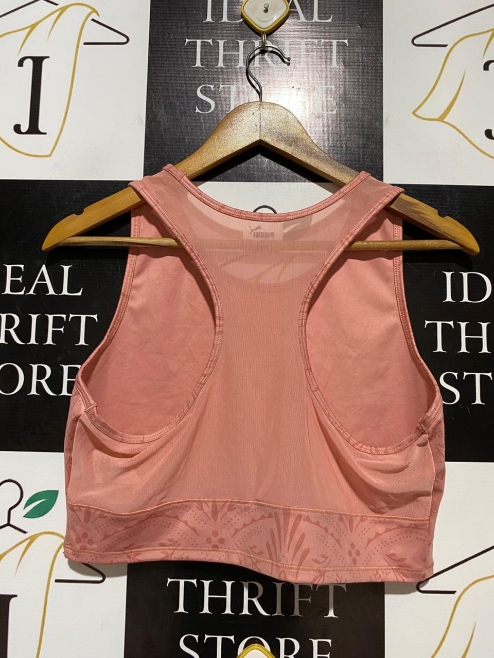 PUMA |L| BUST 18| B27| DRYCELL PATTERNED CROP TANK TOP
