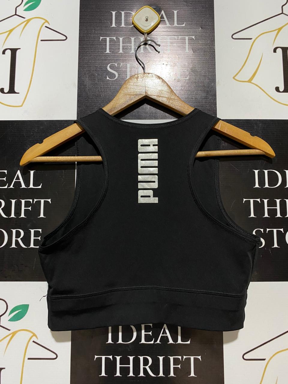 PUMA |L| BUST 15| B27| DRYCELL CLASSIC BLACK CROP TANK TOP