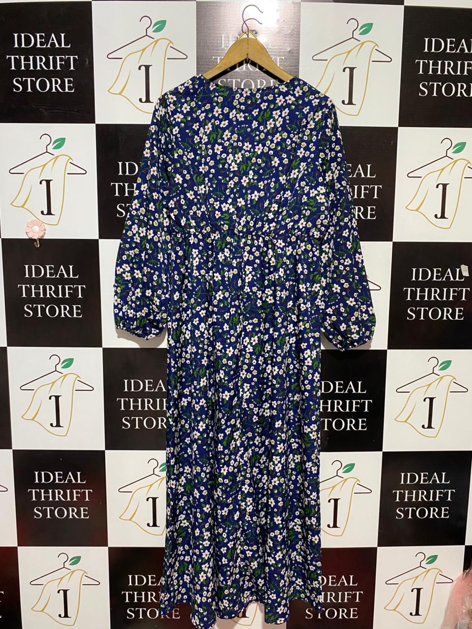 SHEIN |XL| BUST 20| B28| FLORAL PRINT LONG MAXI DRESS