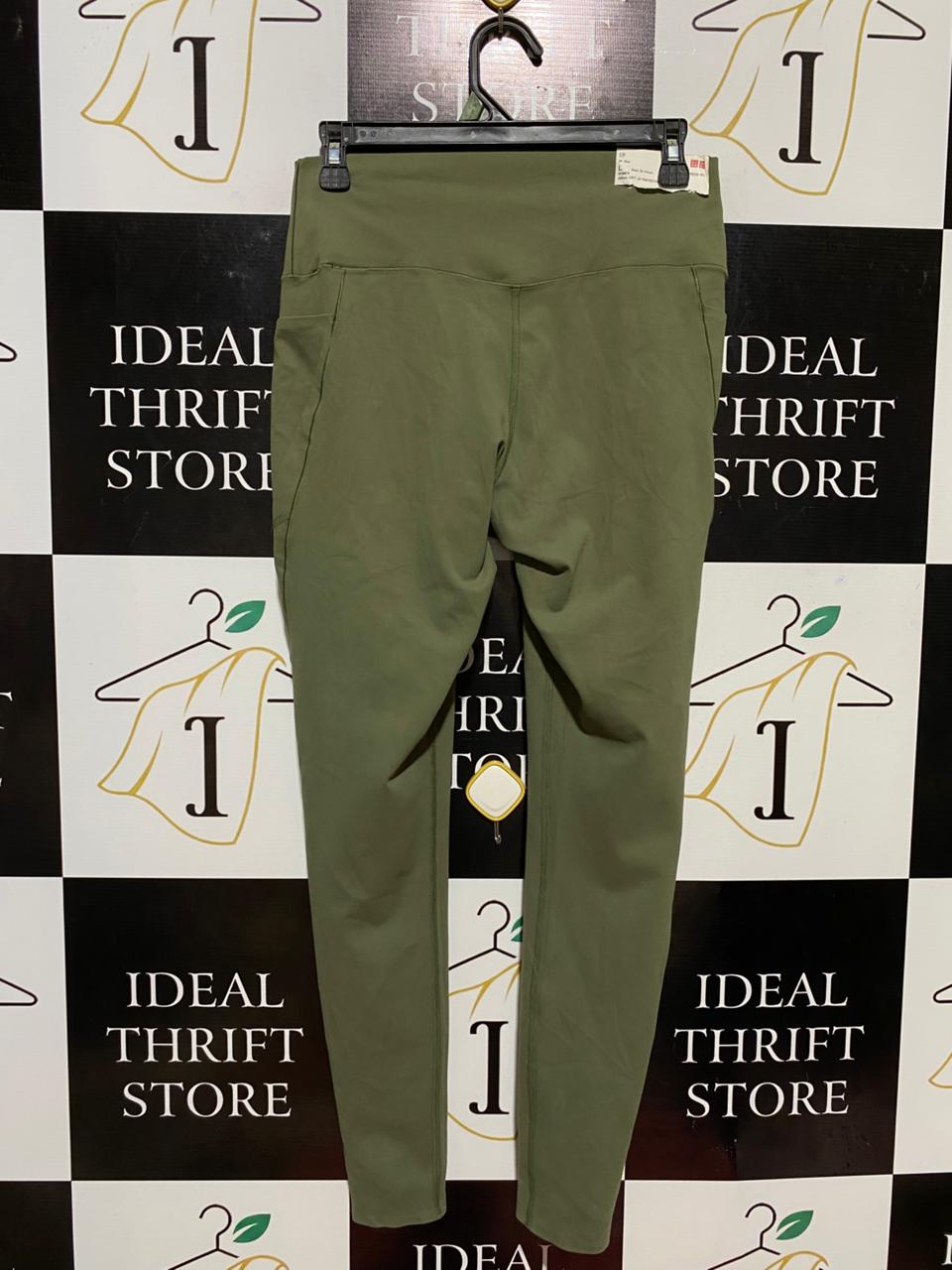 UNIQLO |L| WAIST 28| B28| WOMEN'S HIGH-WAISTED PERFORMANCE LEGGINGS / TROUSERS WITH SIDE POCKETS
