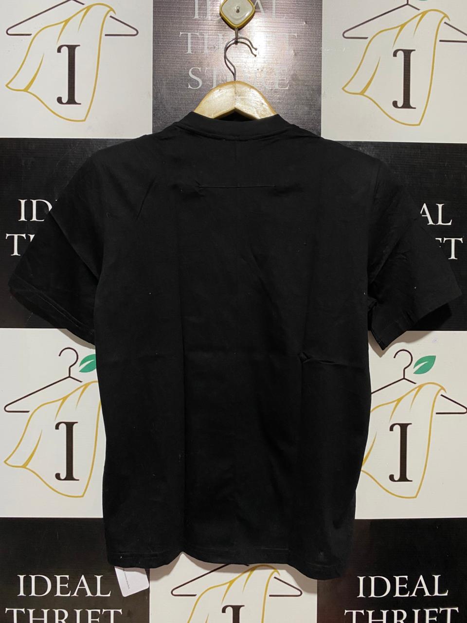 SCANLAN THEODORE |M| BUST 19| B29| BLACK PREMIUM LUXURY CREW-NECK CASUAL TEE SHIRT