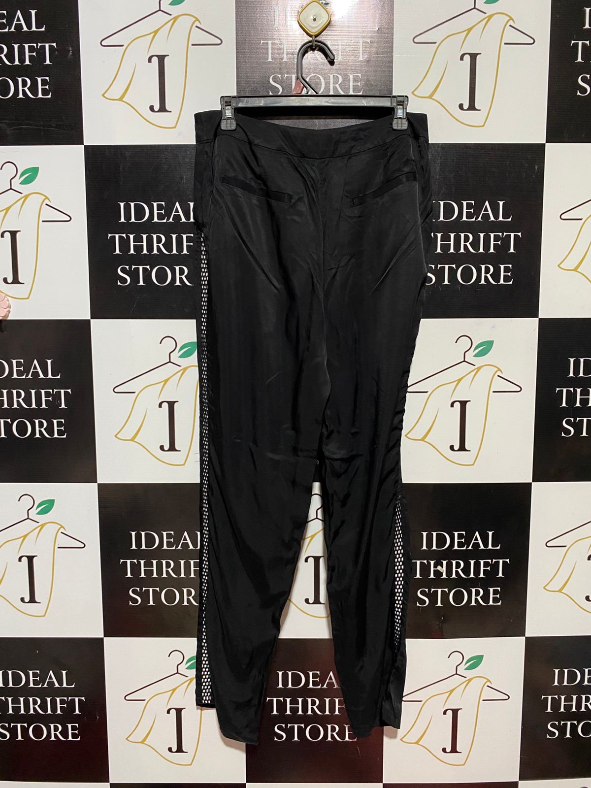 WAYNE |L| WAIST 31| B30| CLASSIC BLACK TAPERED TROUSERS FOR WOMEN