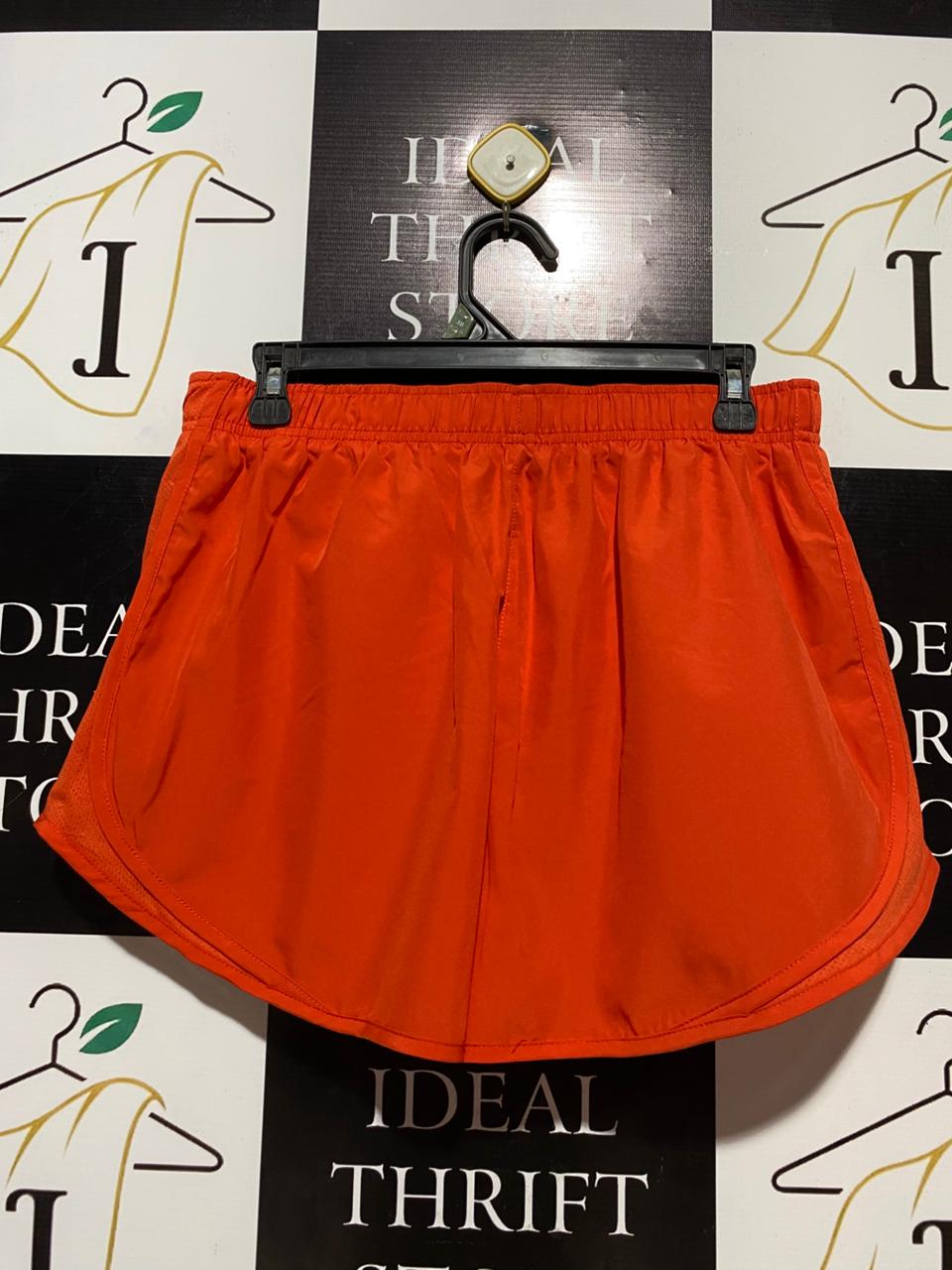 NIKE |L| WAIST 30| B30| DRI-FIT RUNNING SHORTS IN BURNT ORANGE