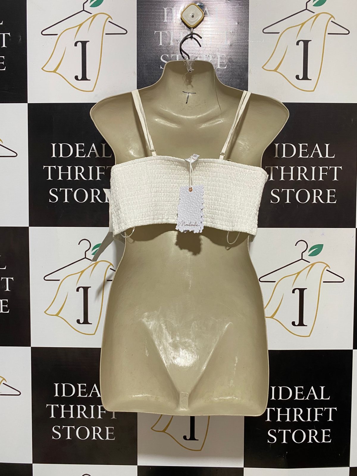 MOOLOOLA |M| BUST | B30| WOMEN'S WHITE RUFFLED FRONT-TIE CAMI CROP TOP