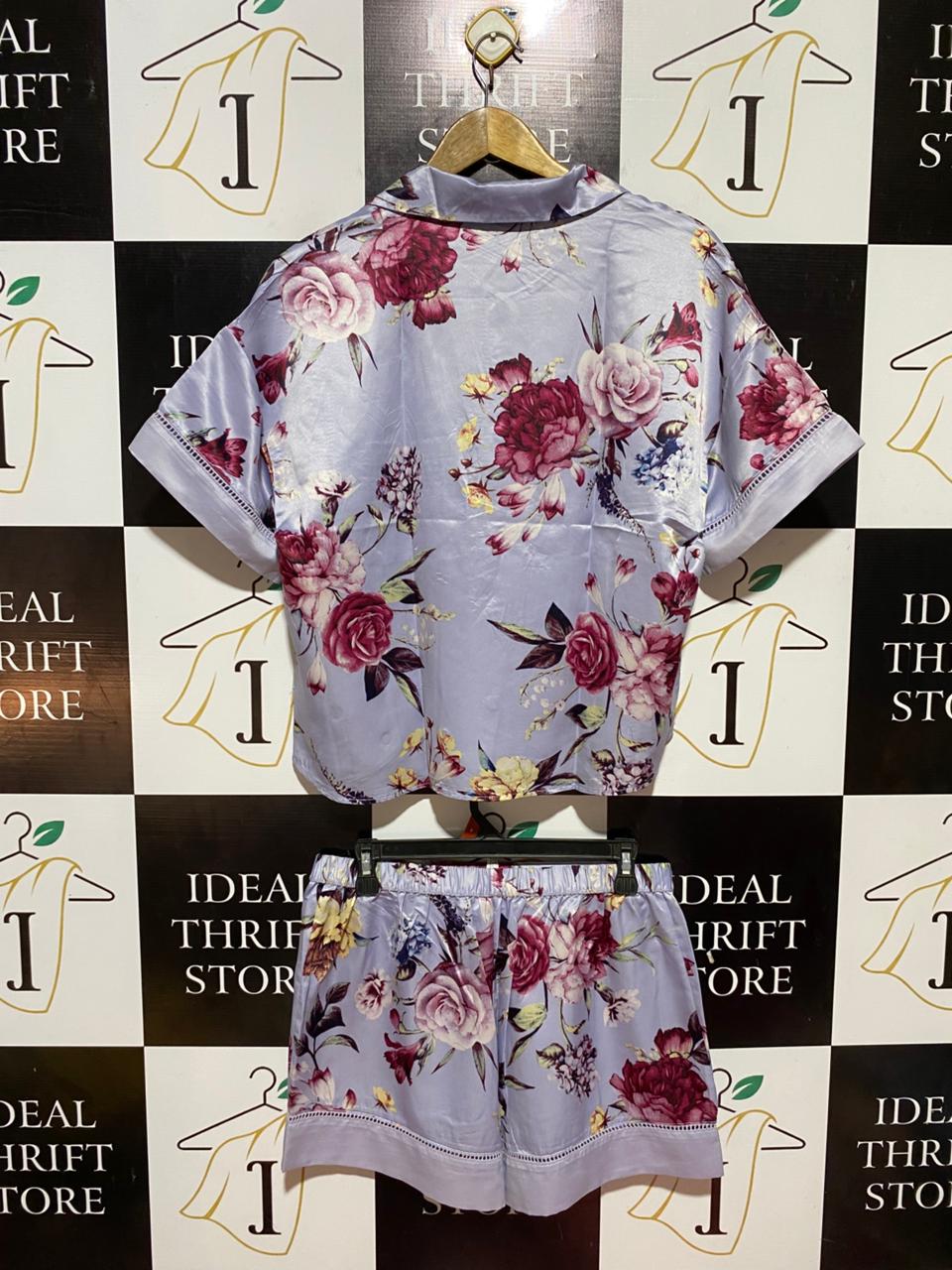 CHLOE & LOLA |L| B31| WOMEN'S LUXE SATIN FLORAL PYJAMA SET