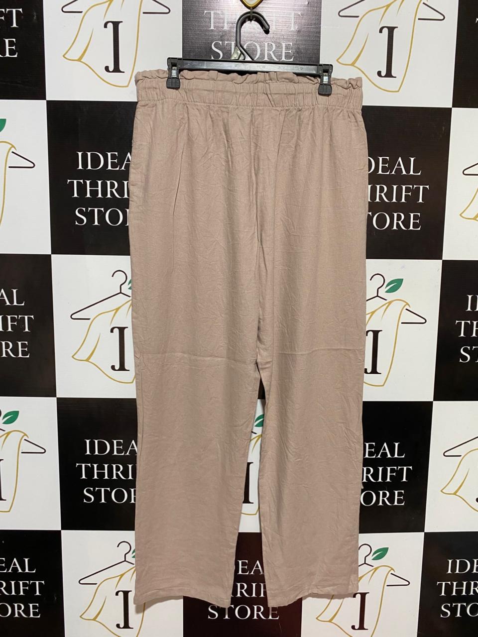 ANKO |XL| WAIST 32| B31| WOMEN'S LINEN BLEND PAPERBAG WAIST PANTS