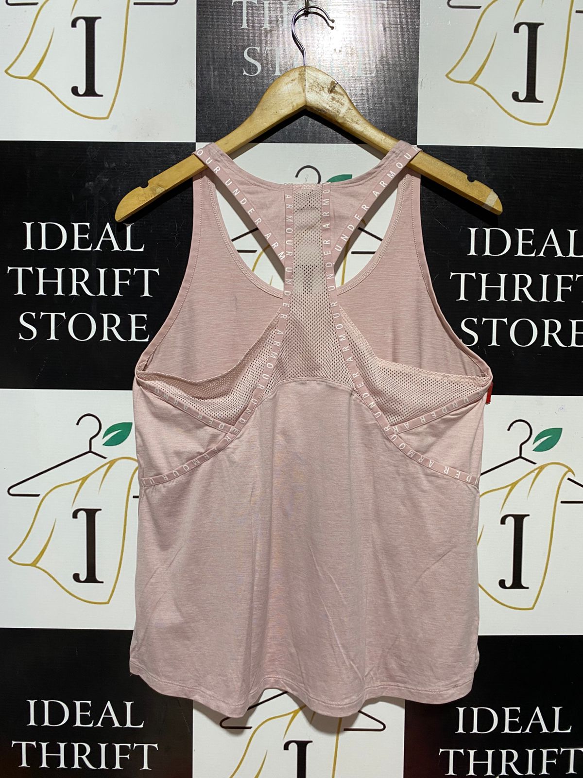 UNDER ARMOUR |M| BUST 18| B32| MAUVE PINK RACERBACK ACTIVEWEAR TANK TOP