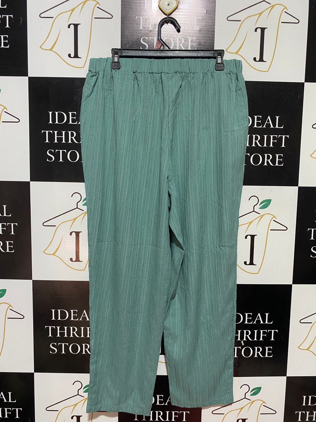 SHEIN CURVE |L| WAIST 32| B32| CASUAL TEXTURED DRAWSTRING TROUSERS