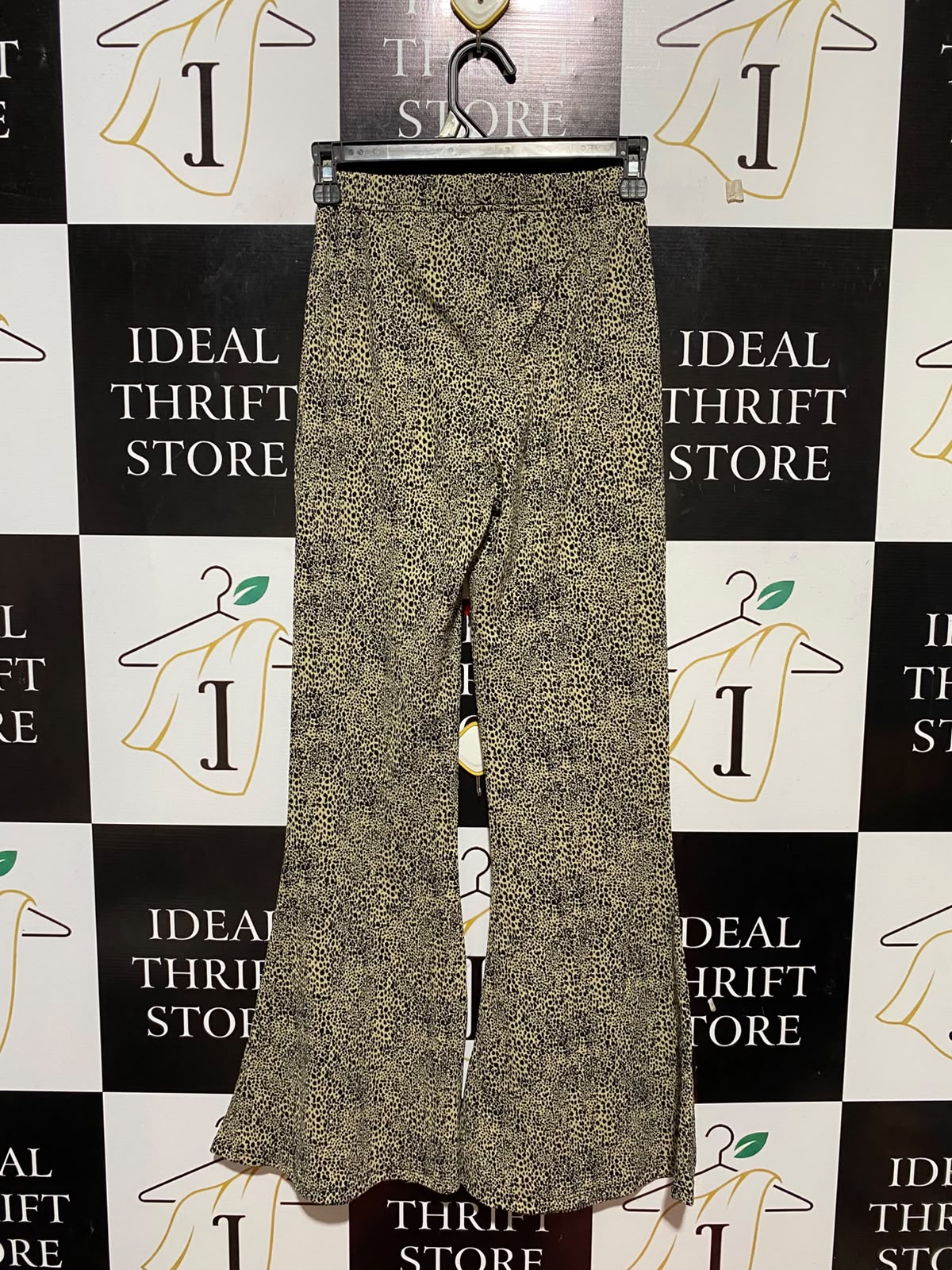 SPORTS GIRL |XS| WAIST 23| B33| LADIES LEOPARD PRINT FLARED PANTS