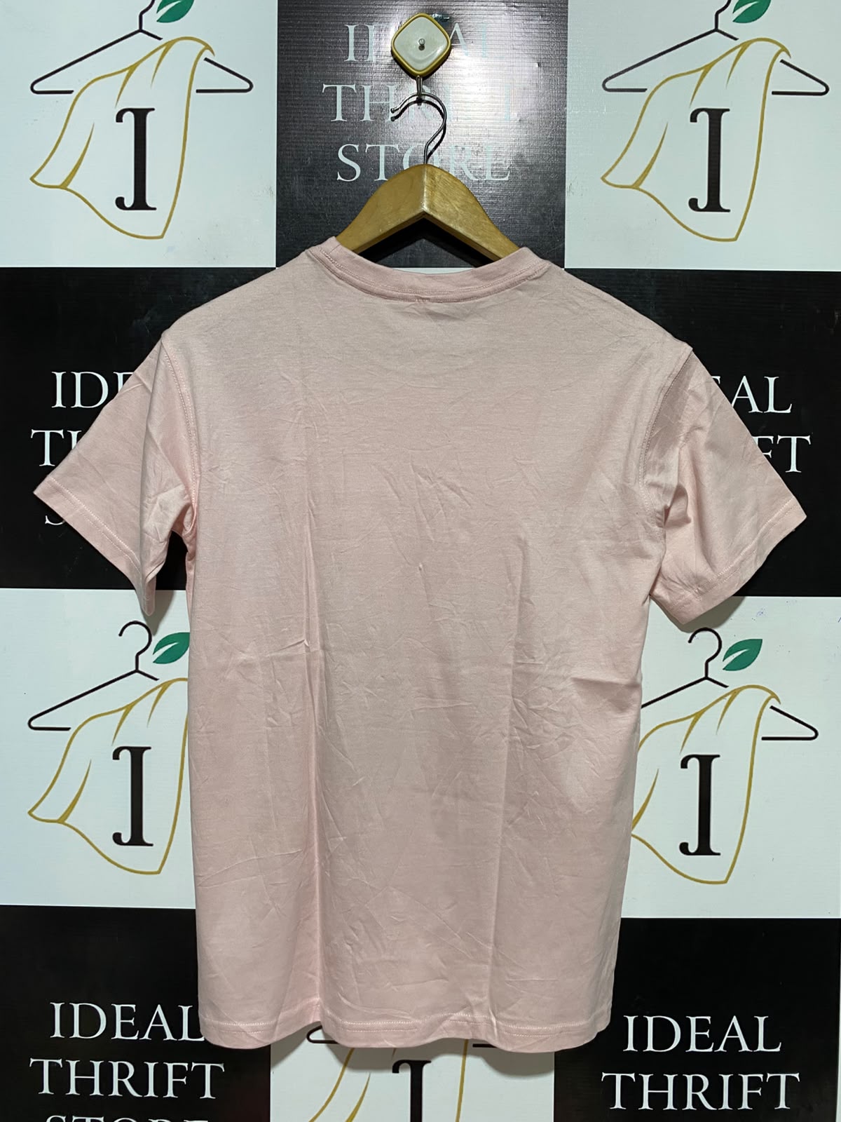 & ME |S| BUST 18| B34| PASTEL PINK PREMIUM COTTON CREW NECK T-SHIRT
