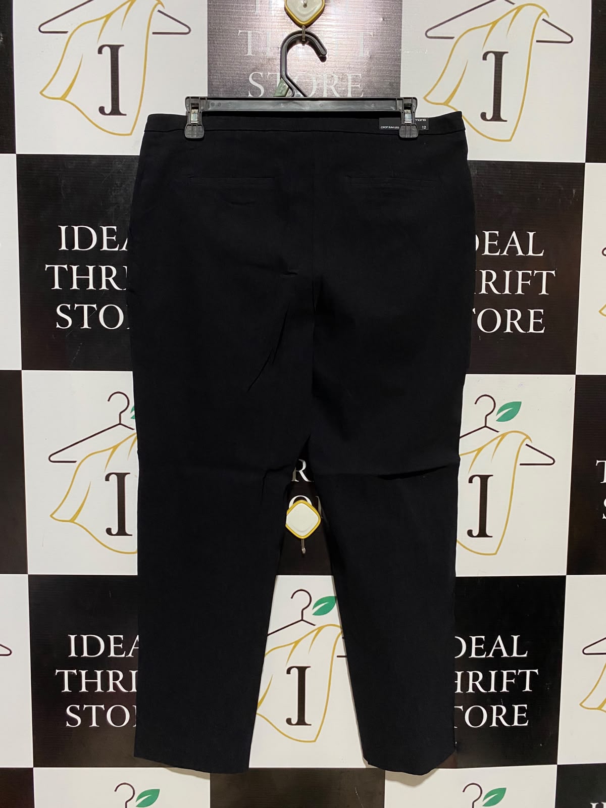 PORTMANS |M| WAIST 32| B36| PREMIUM BLACK ANKLE-LENGTH FORMAL DRESS PANTS