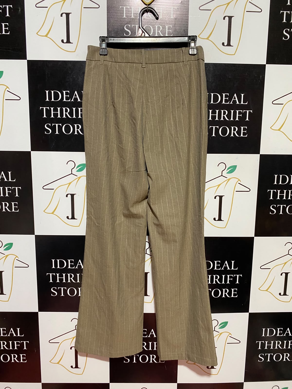 MOTF |M| WAIST 29| B36| HIGH-WAISTED PINSTRIPE WIDE-LEG DRESS PANTS
