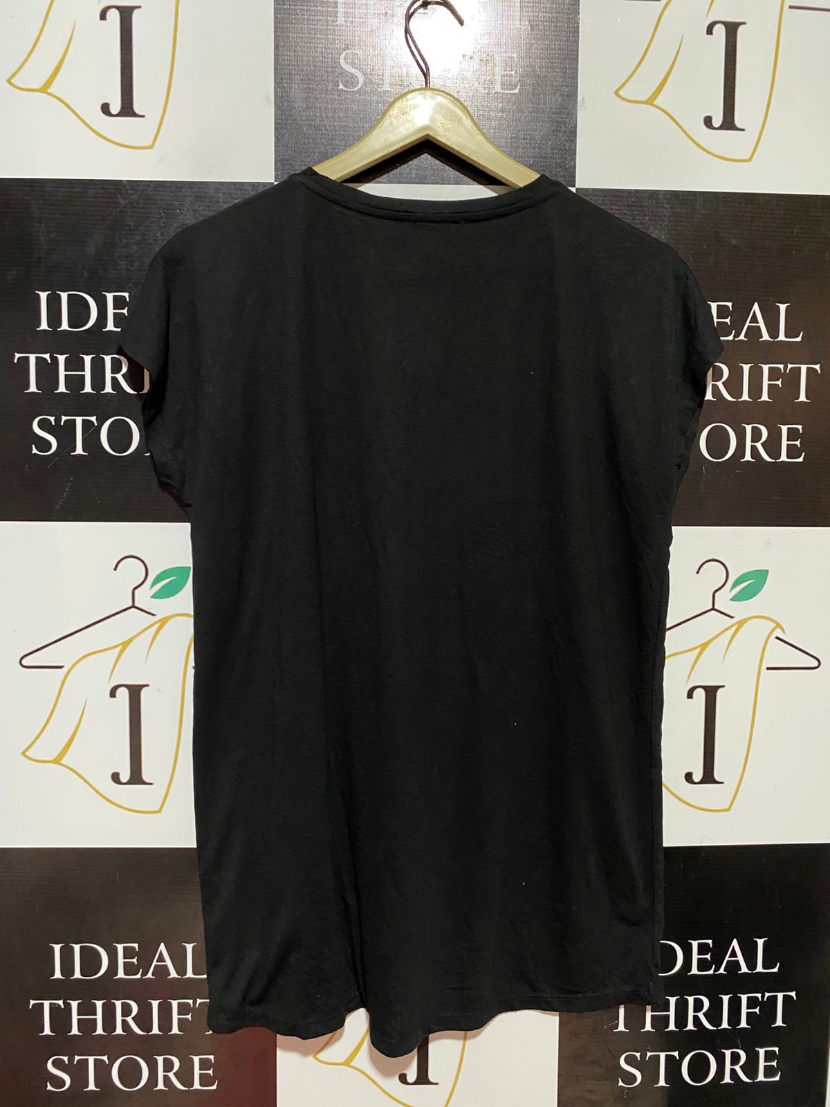 NEW LOOK |L| BUST 21| B38| BLACK PEARL EMBELLISHED TOP - CHIC CAP SLEEVE ROUND NECK CASUAL BLOUSE TEE