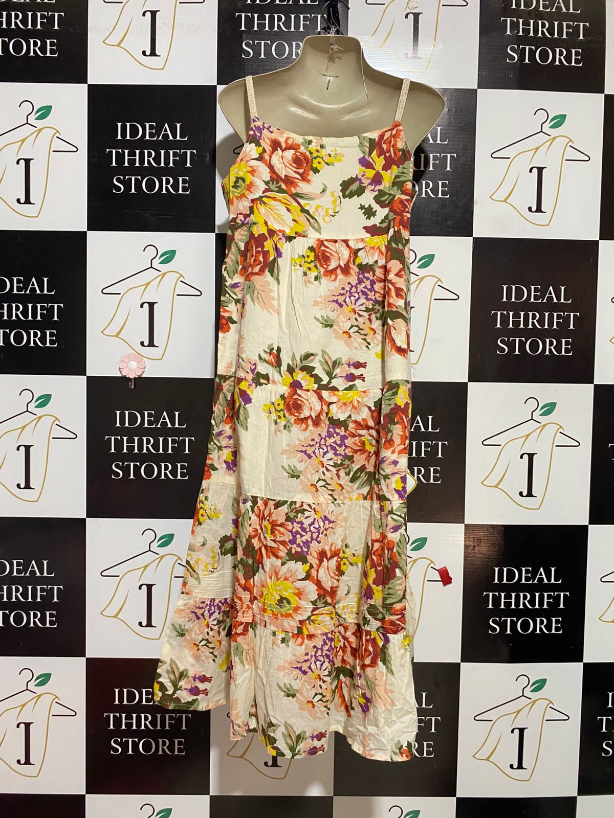 GEORGE |M| BUST 18| B39| VIBRANT FLORAL PRINT TIERED MAXI DRESS