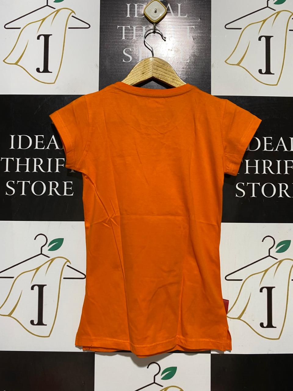 LEVI'S |M| BUST 14| B38| CLASSIC BATWING LOGO ORANGE GRAPHIC T-SHIRT
