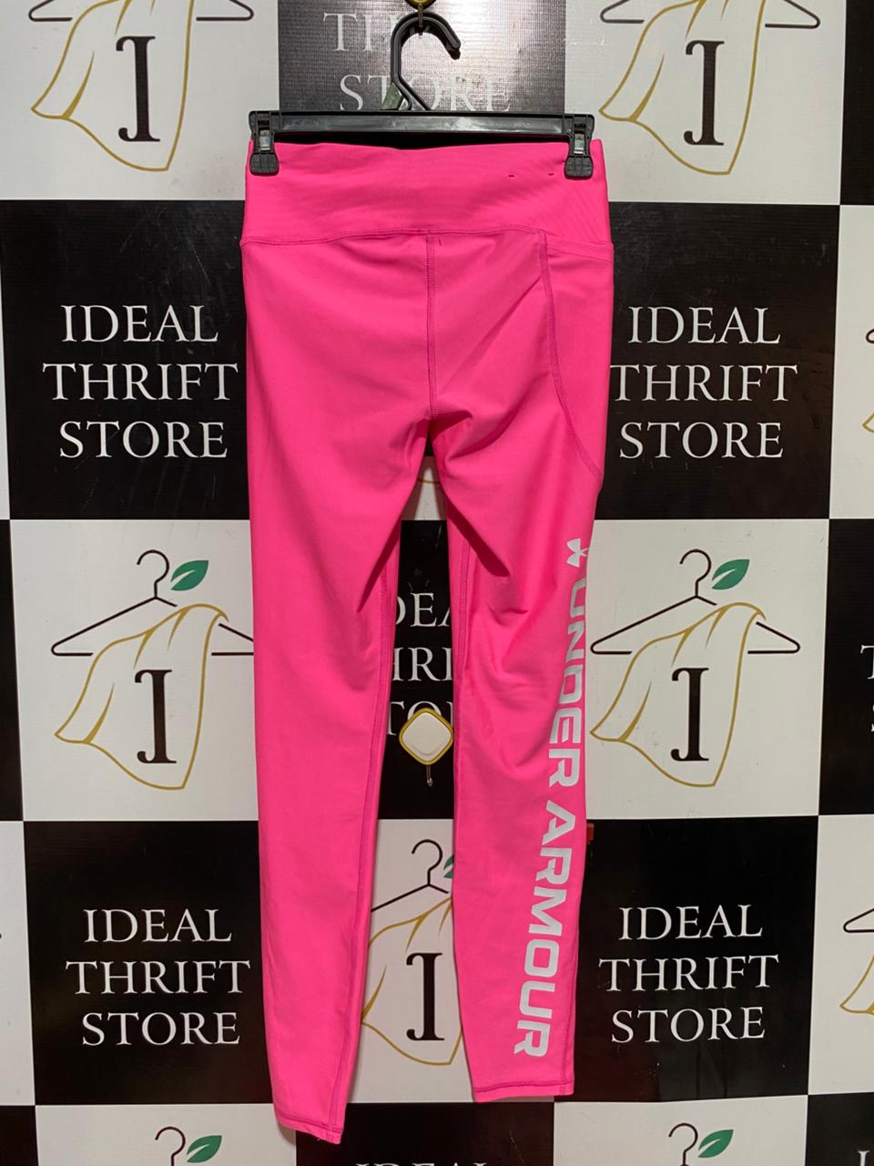 UNDER ARMOUR |S/M| WAIST 24| B38| HIGH-WAISTED HOT PINK LEGGINGS WITH SIDE POCKET