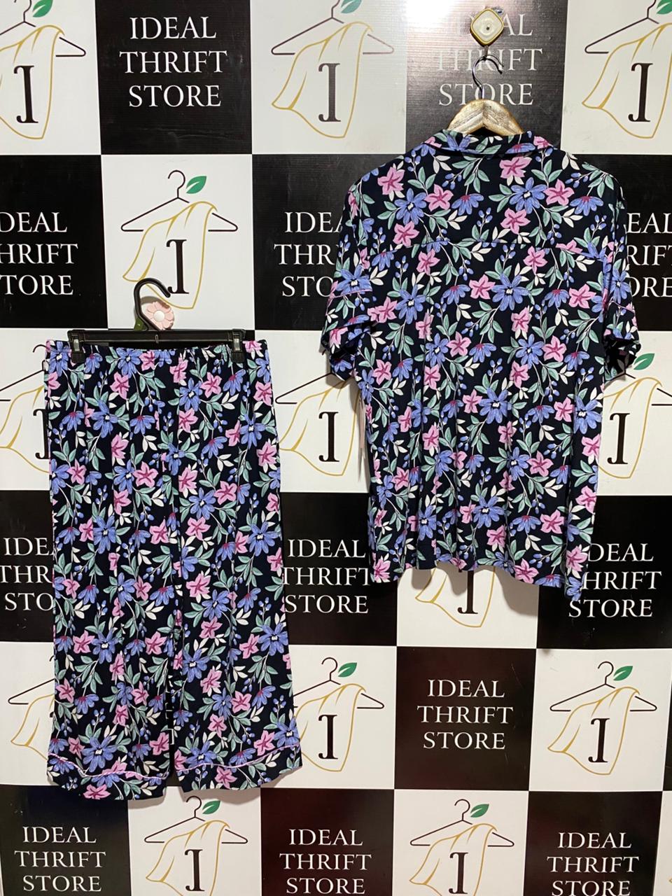 BLACK PEPPER |L| B42| BLACK PEPPER WOMEN'S FLORAL PAJAMA SET