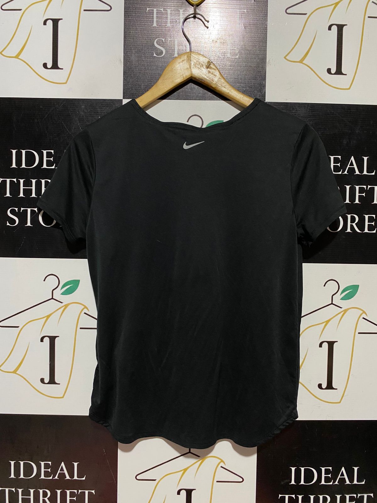 NIKE |M| BUST 18| B43| DRI-FIT RUNNING T-SHIRT BLACK JUST DO IT SWOOSH SHORT SLEEVE TEE