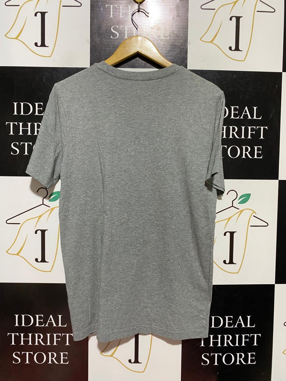 PUMA |S| BUST 19| B44| HEATHER GREY LOGO T-SHIRT - CASUAL SHORT SLEEVE SPORT TEE