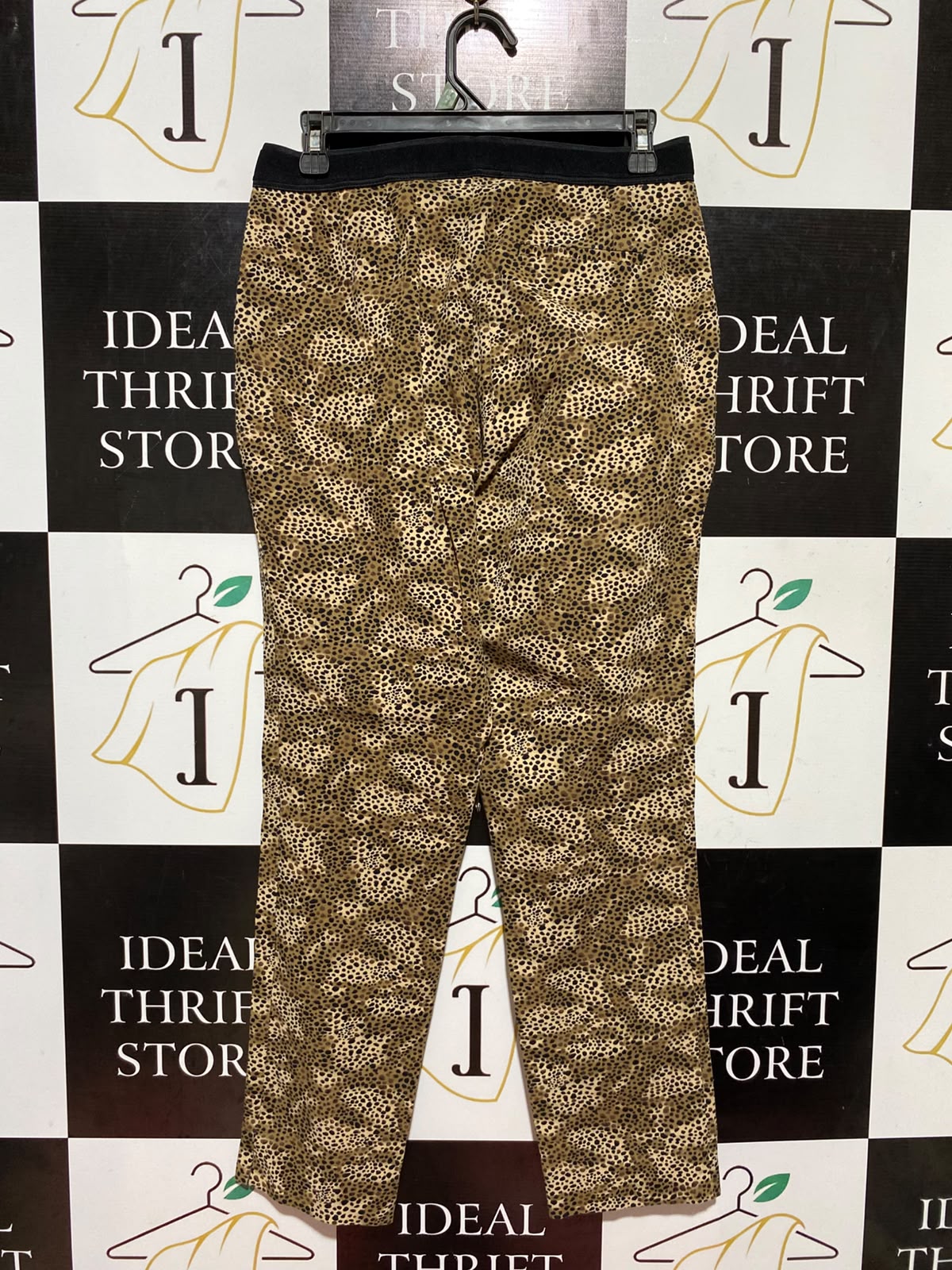 M&S |M| WAIST 28| B46| OUTLET ANIMAL PRINT SLIM ANKLE GRAZER PANTS