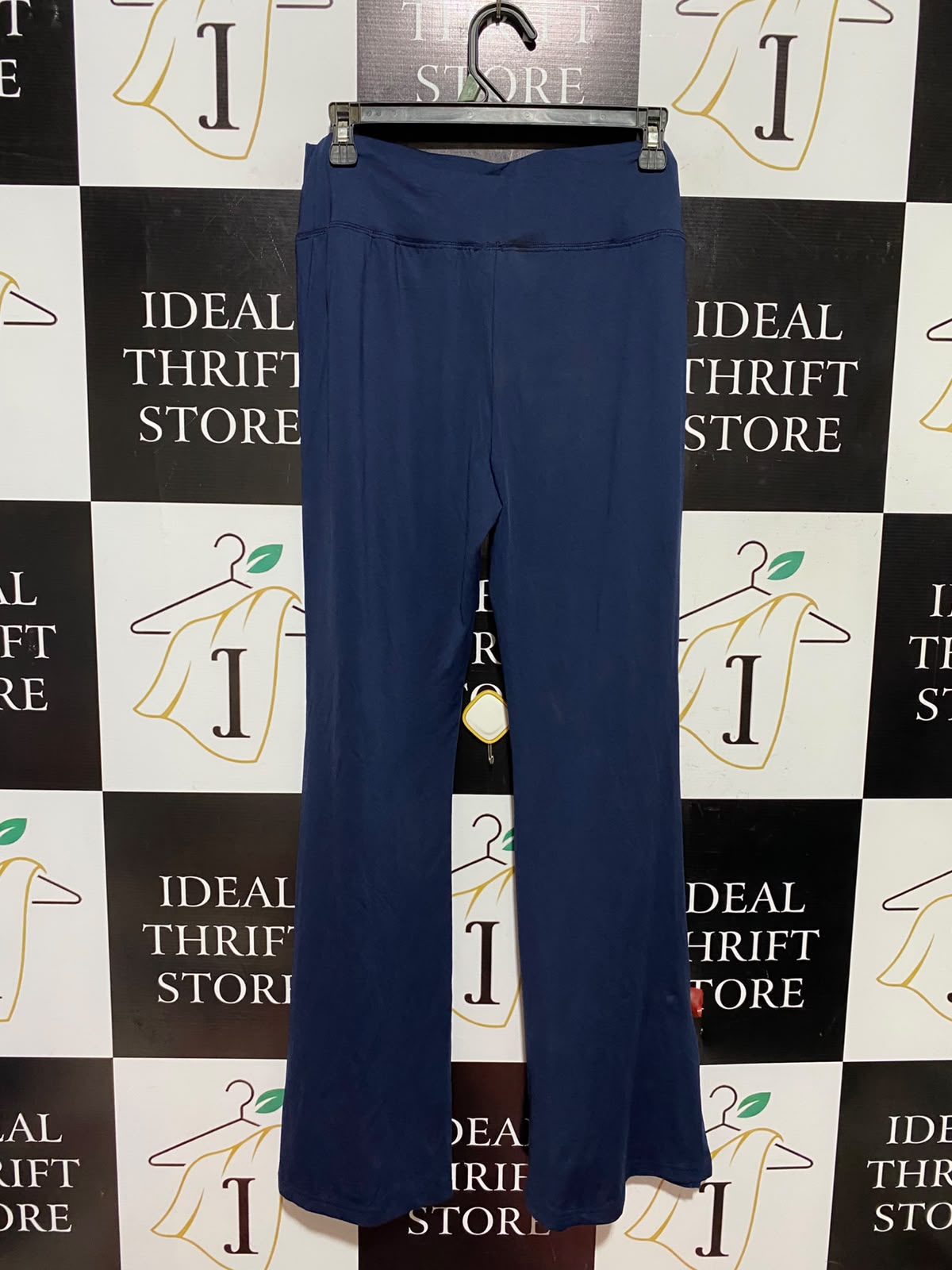 SHEIN |L| WAIST 31| B49| NAVY BLUE CROSSOVER FLARE LEGGINGS