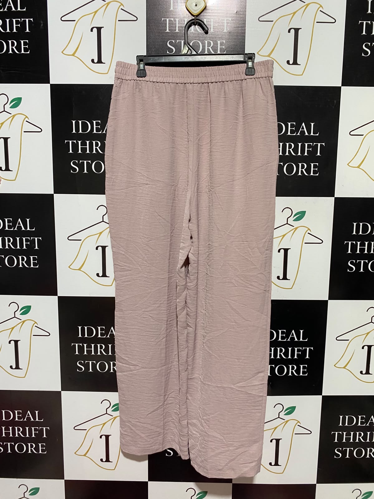 TU WOMAN |L| WAIST 32| B49| DUSTY PINK WIDE LEG LOUNGE PANTS