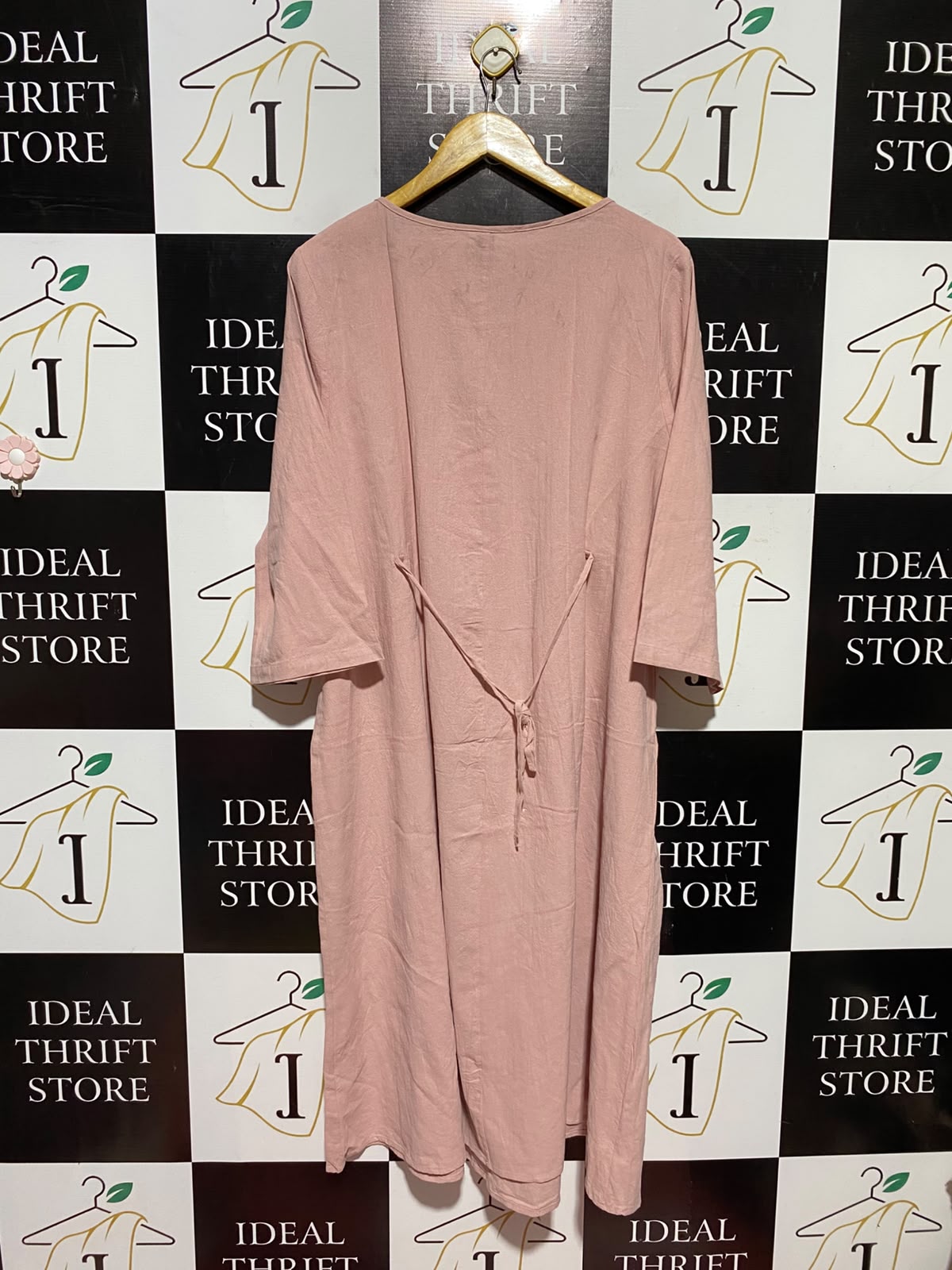 EMERY ROSE |XL| BUST 22| A6| DUSTY PINK A-LINE MIDI DRESS