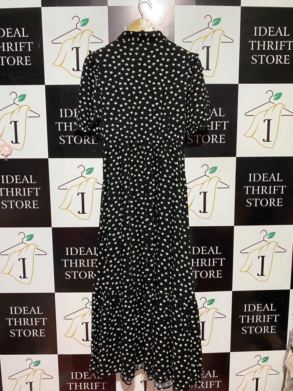 NEW LOOK |S| BUST 17| A6| SAGE GREEN SATIN SURPLICE V-NECK MAXI DRESS